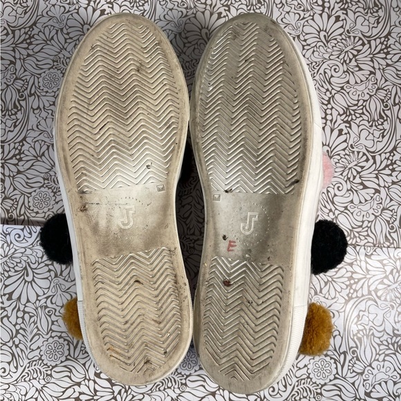 Joshua Sanders tan Wool Blend Pom Pom Slip On Sneakers - Picture 10 of 15